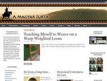 Tablet Screenshot of amagyarjurta.com